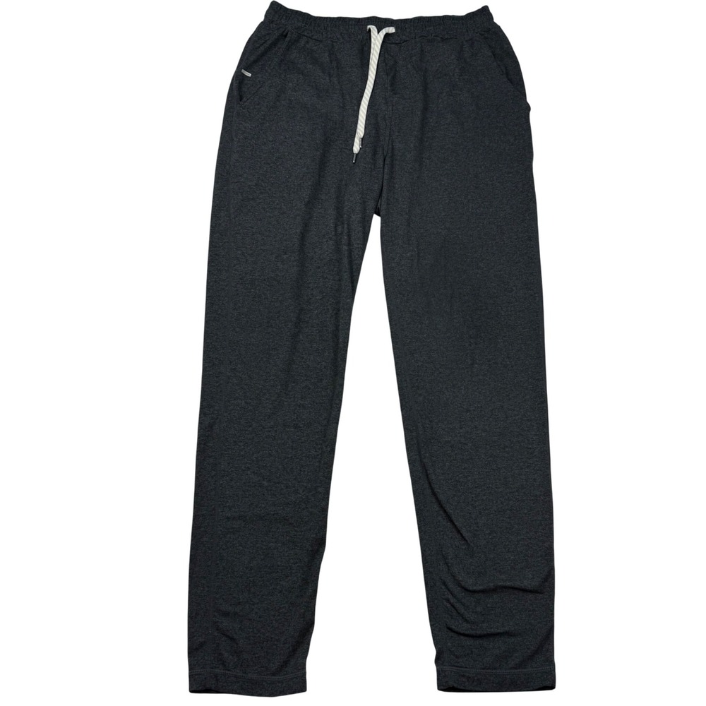 Vuori Ponto Performance Pants Mens Large Charcoal Gray Heather Sweatpants Gym